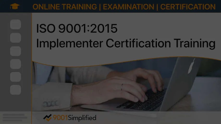 Iso 9001:2015 implementer certification training