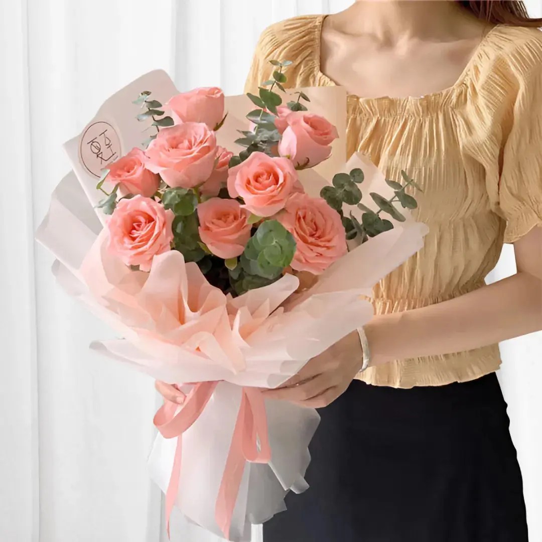 Elegant Pink Rose Bouquet For Every Occasion 999flowers