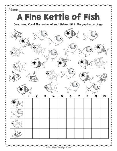 Get ready to count those fish in this fun math game. Fishy Counting Worksheets 99worksheets