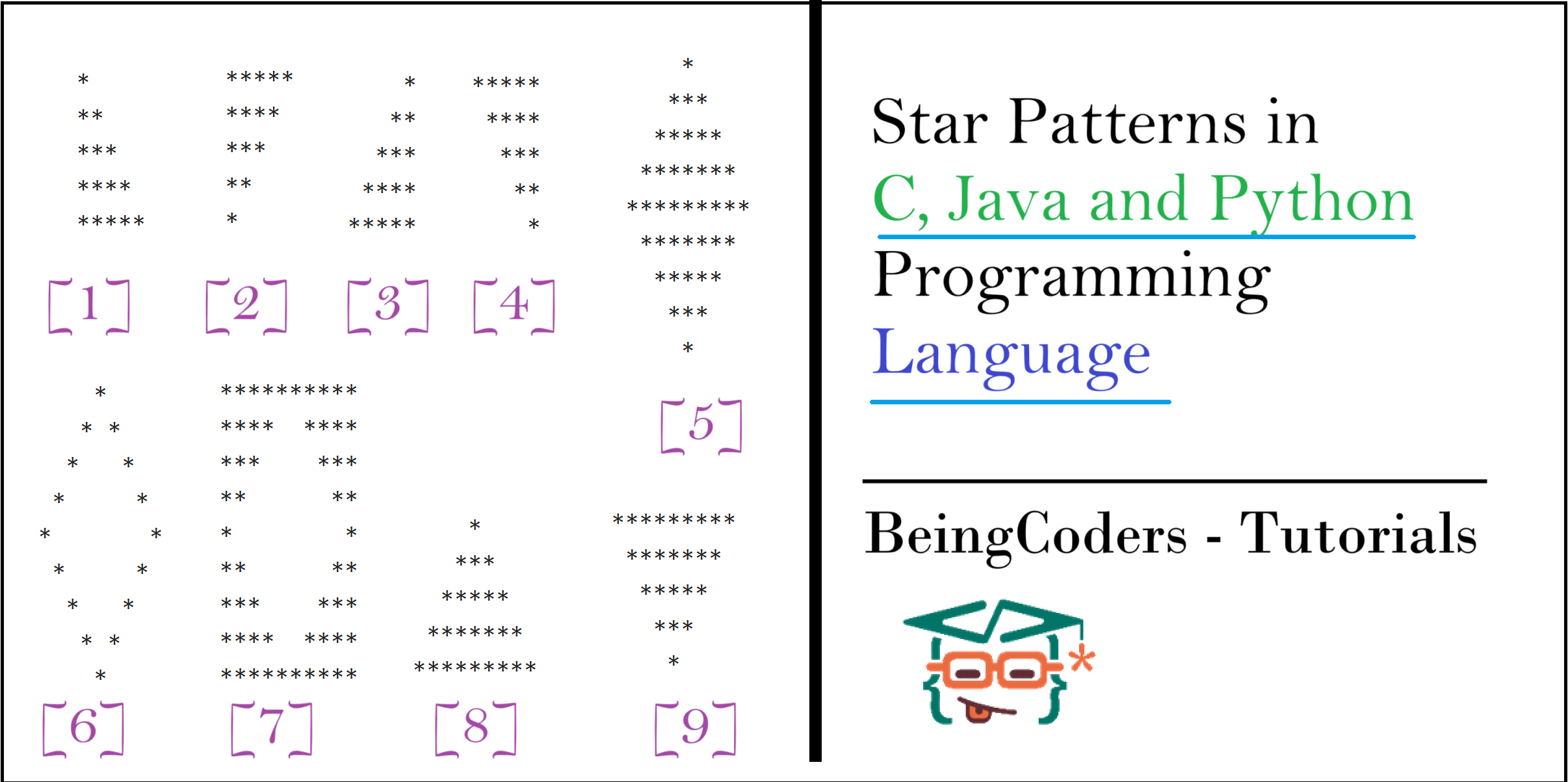 star patterns in c with examples
