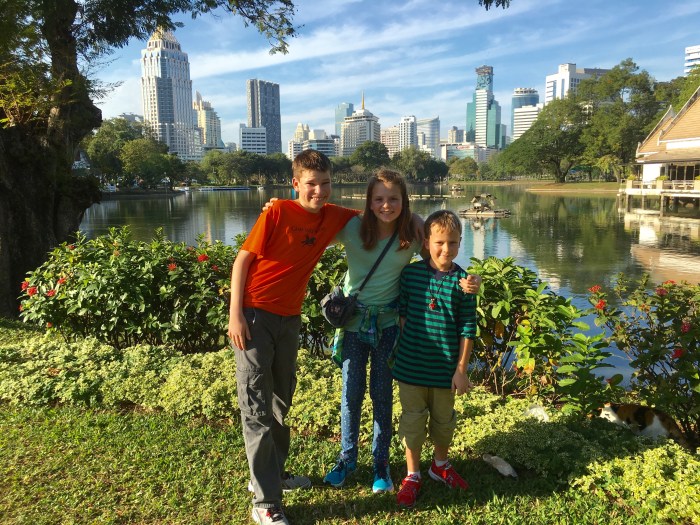 Kids at Lumphini Park