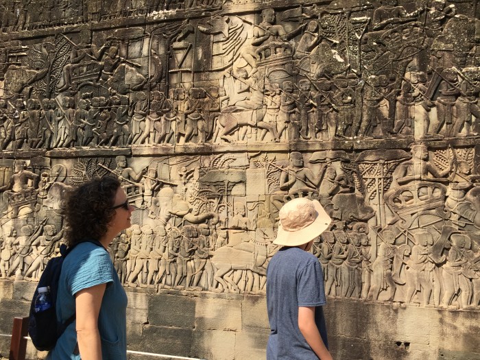 Bas-reliefs at Bayon temple