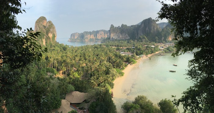 West and East Railay Beach from the Viewpoint overlook. Wow!