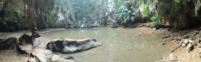 Secret Lagoon at low tide. When the tide rises, the whole thing becomes one magical swimming pool. 