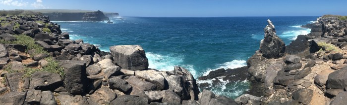 This cliff edge on Espanola island was an ideal viewing point