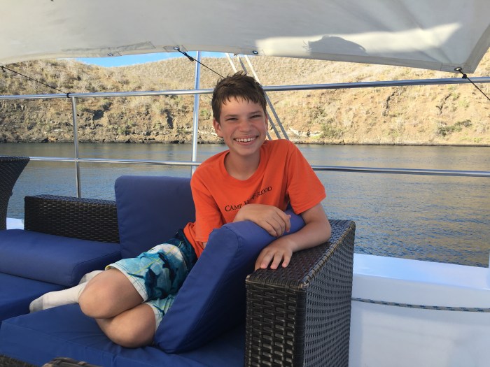 The boat life seems to agree with Gage as well