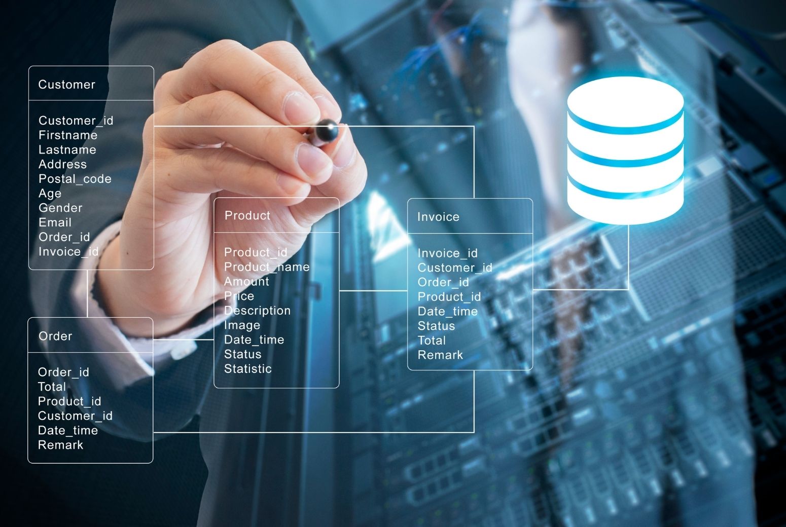 Man working in DBA services