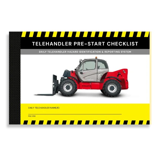 PSC 059 Daily Telehandler Pre-Start Checklist Template