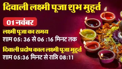 दिवाली 2024: 1 नवंबर को भी मनाई जाएगी दिवाली, जानिए ! पूजा का शुभ मुहूर्त