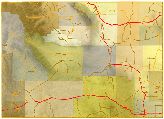 Sheridan Wy Highway Map SCS Software S Blog Wyoming Road Network 2 Wyoming 
