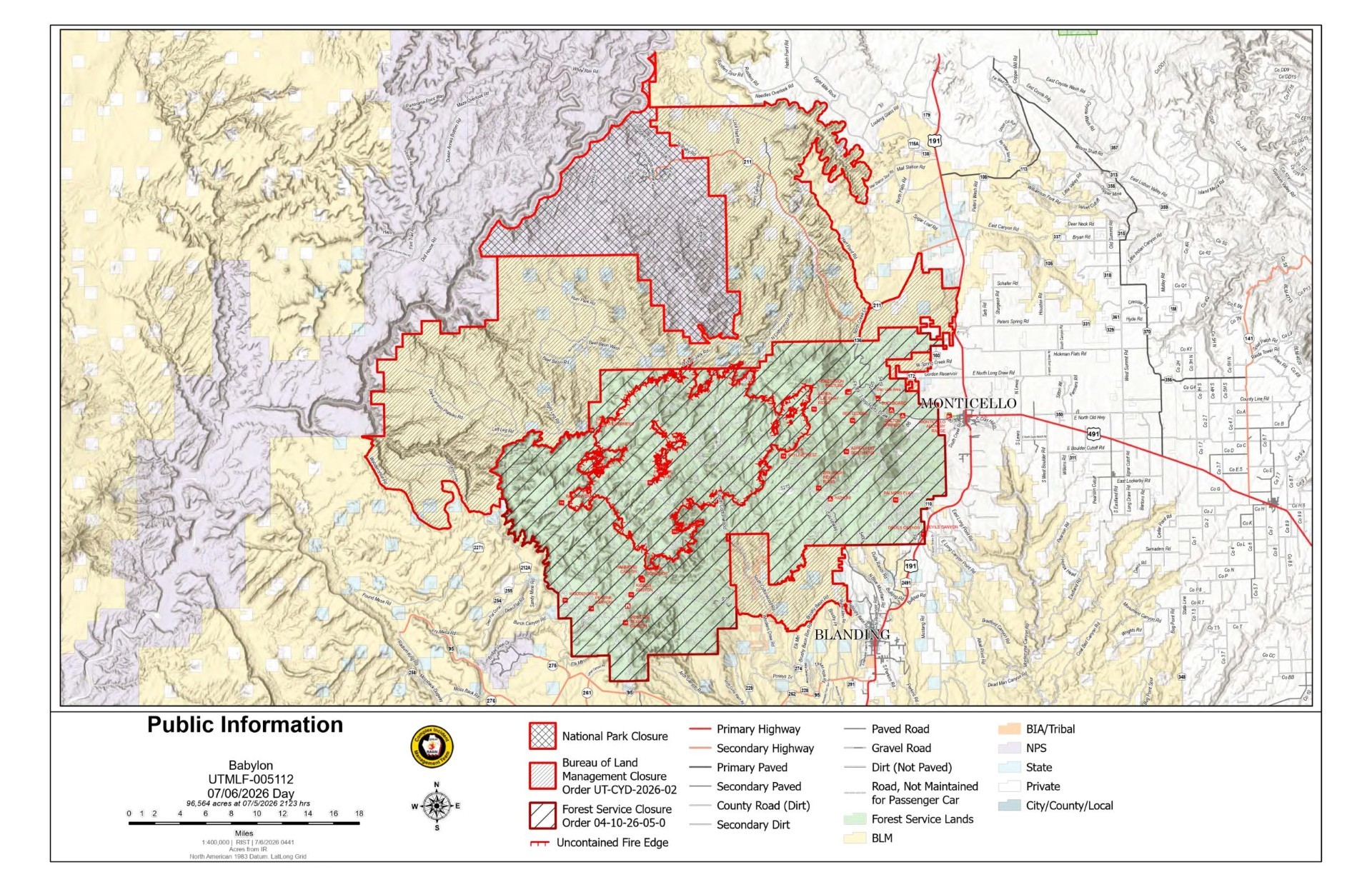 Babylon Fire Becomes Largest Wildfire In The U S Babylon Fire Map 2 