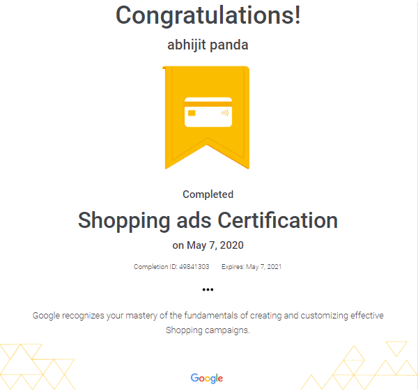 This story has been updated from 1:23 pm est with comments from a google spokeswoman. Google Shopping Ads Certification Abhijit Panda
