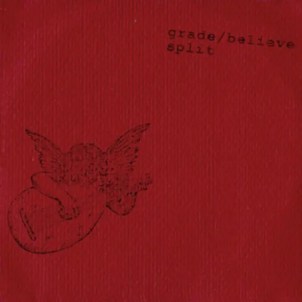 WR-001 Grade/Believe split CD, 1994. Red cover