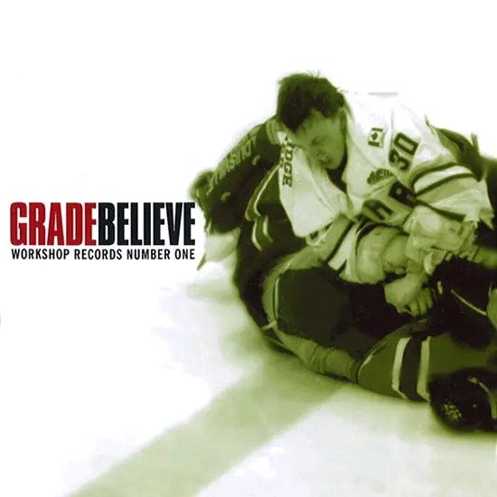 WR-001 Grade/Believe split CD, 1995. Repress digipak cover