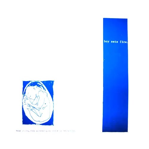 Cascade Records 1º - Boy Sets Fire / Jazz Man's Needle split, 12" vinyl, 1996. Co-released with Conquer the World Records