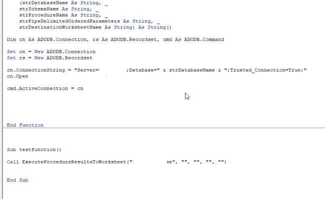 Connection String For VBA > ADO > (not Necessarily Access) | Access ...