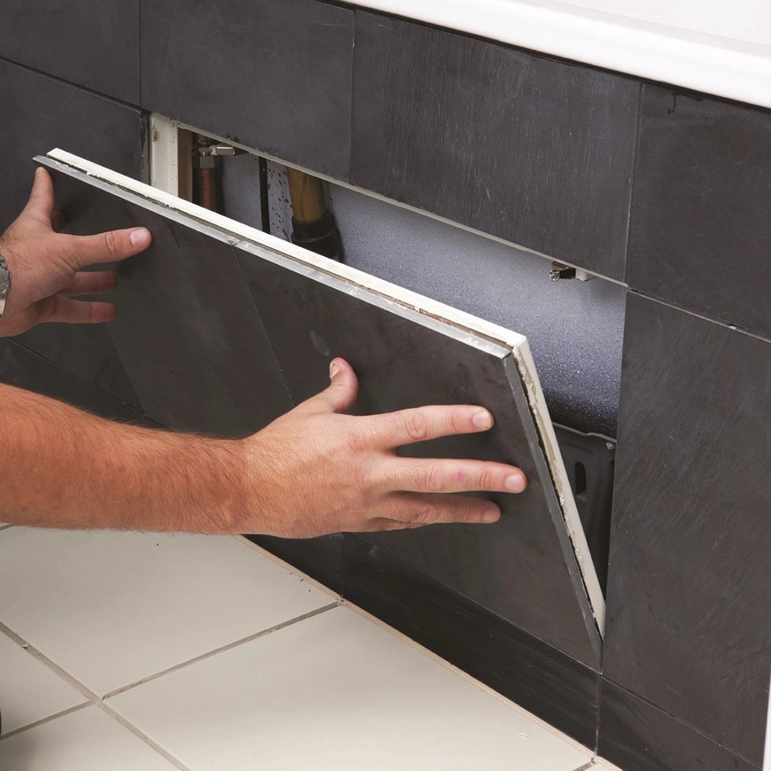 Tile door access panel