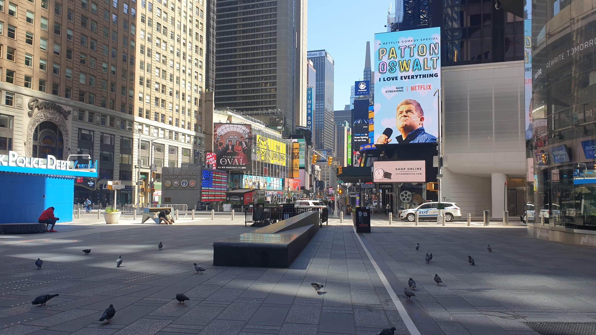 Empty Times square