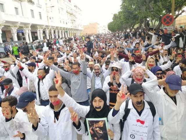 مواجهة مرتقبة بين المتعاقدين والسلطات بعد منع احجاجاتهم (صور وفيديو)