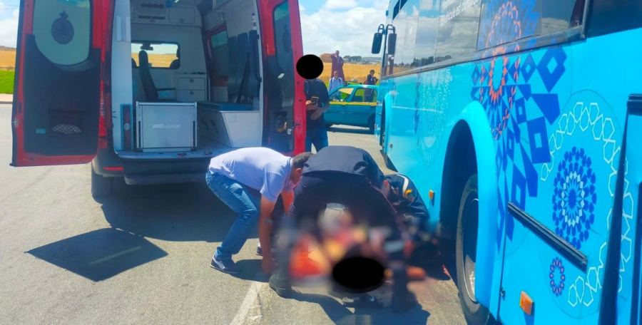 طنجة.. حــافلةٌ للنقل الحضري تسحقُ خسمينيا