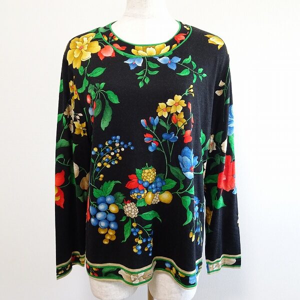 レオナールの花柄と果物柄が美しいカットソーを買取しました レオナールの花柄と果物柄が美しいカットソーを買取しました