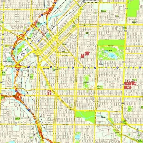 Denver Map Eps Illustrator Vector City Maps USA America Order And Denver Map 600x600 