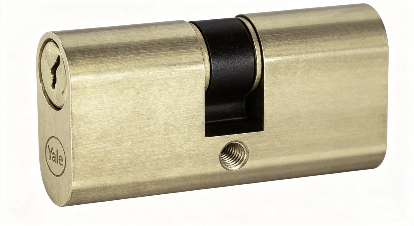 YALE CILINDRO OVALE CORNI BLACK 090 MM.54 27X27