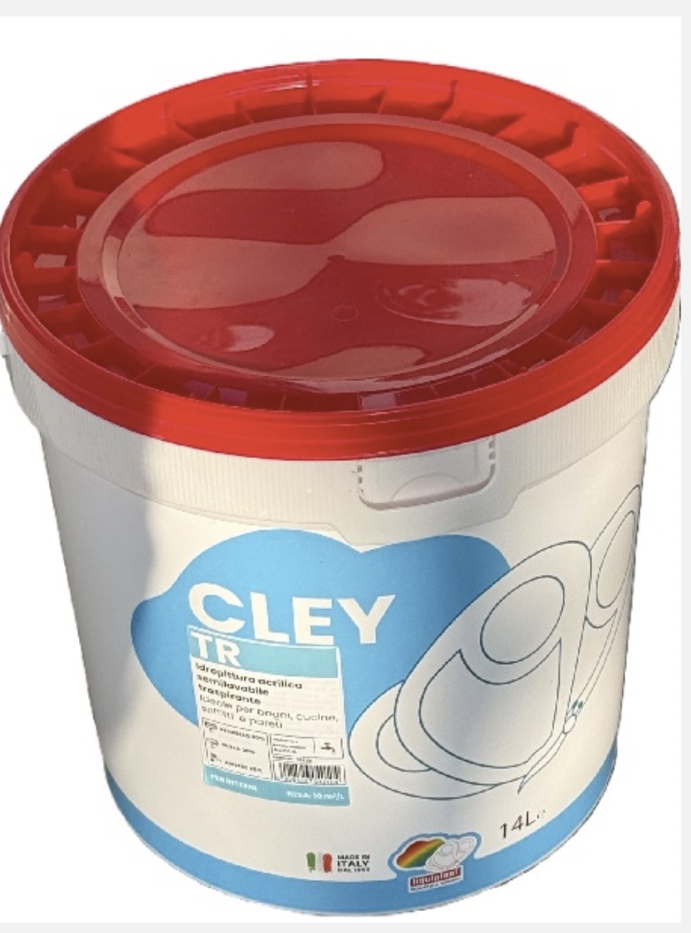 Cley Pittura acrilica bianca traspirante extra Lt 14