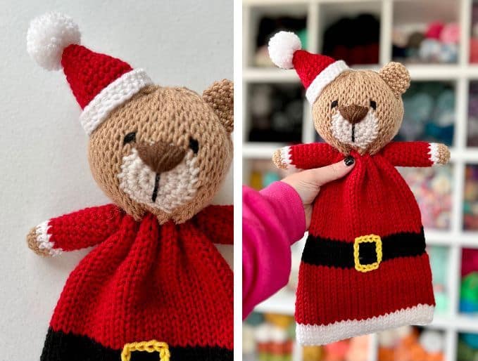 How to Make a Santa Bear Lovy- Knitting Machine Tutorial - A
