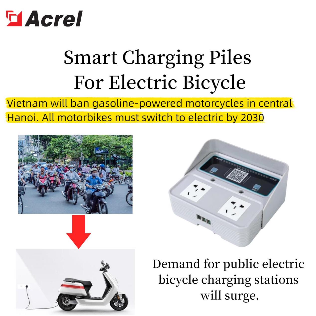 Acrels Smart Charging Stations For Electric Bicycles 533 