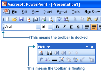 So just going to the tools drop down menu, you will view all . Powerpoint 2003 Using The Toolbars
