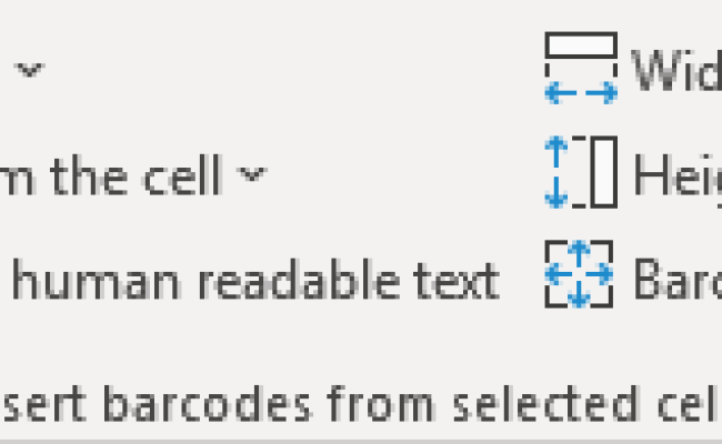 Excel - Create Multiple Barcodes From Cells