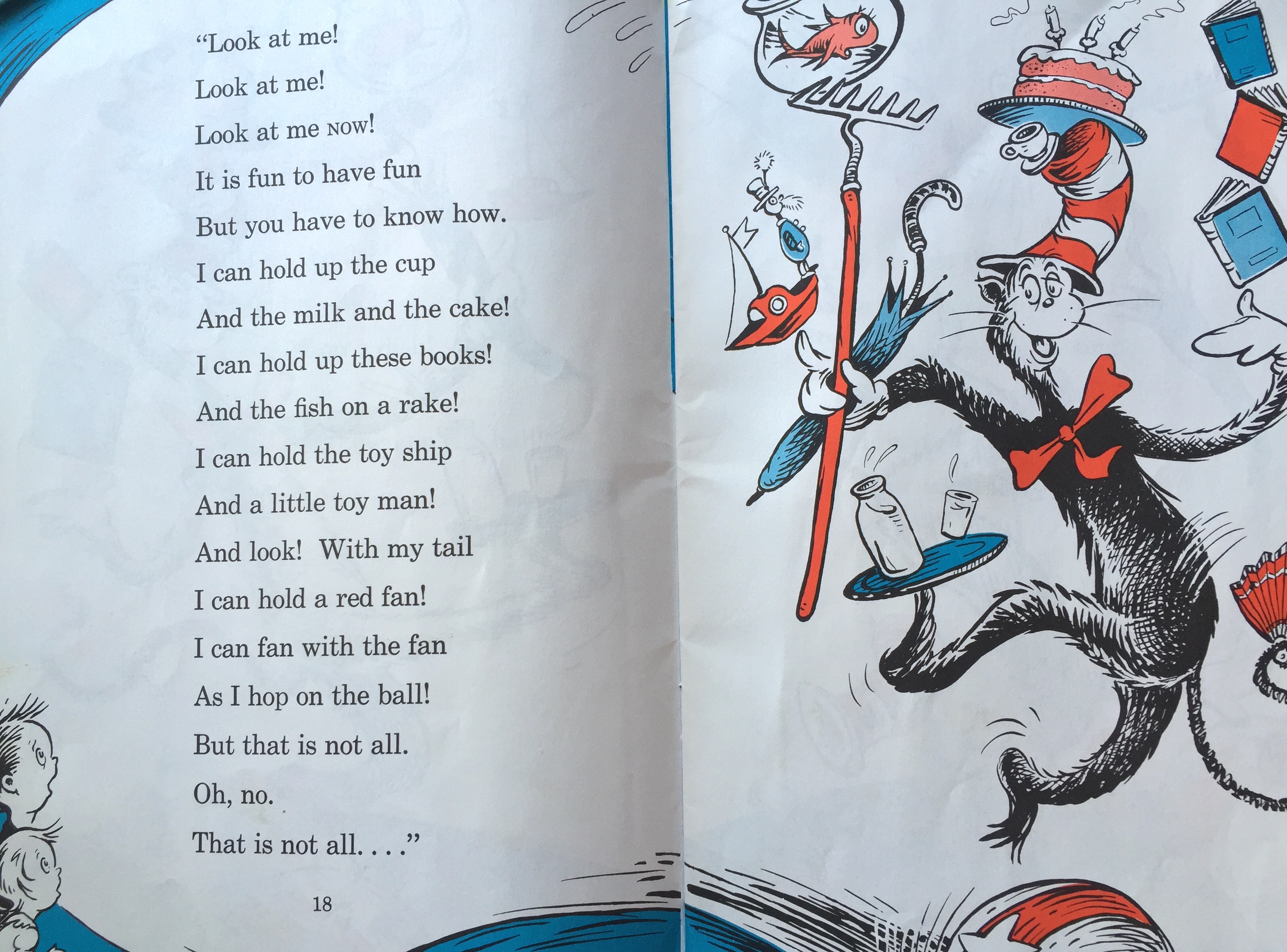 The cat in the hat book pages