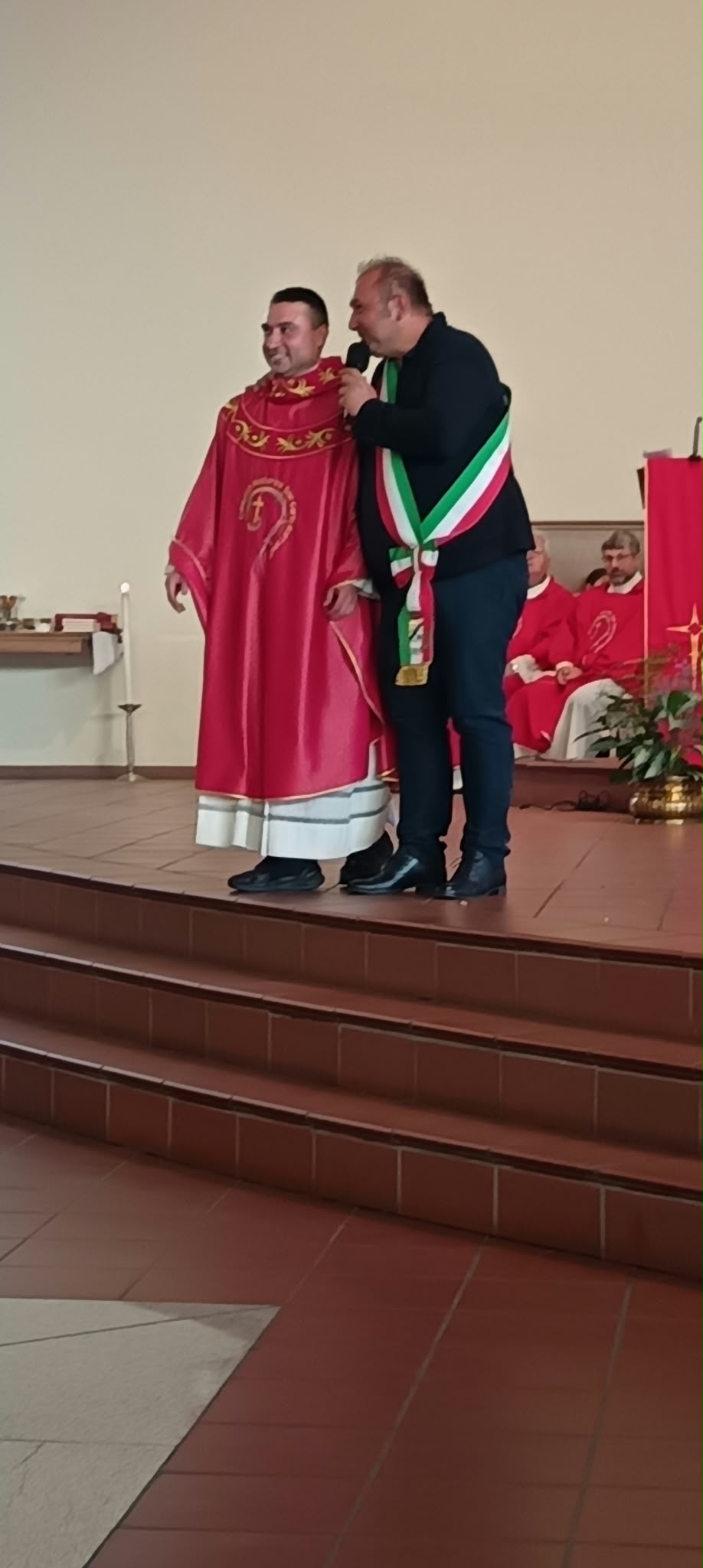 Andrea Coden con Don Simone