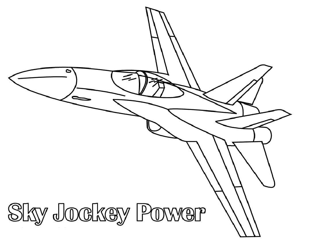 printable airplane color pages activity shelter