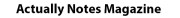 Actually Notes Magazine