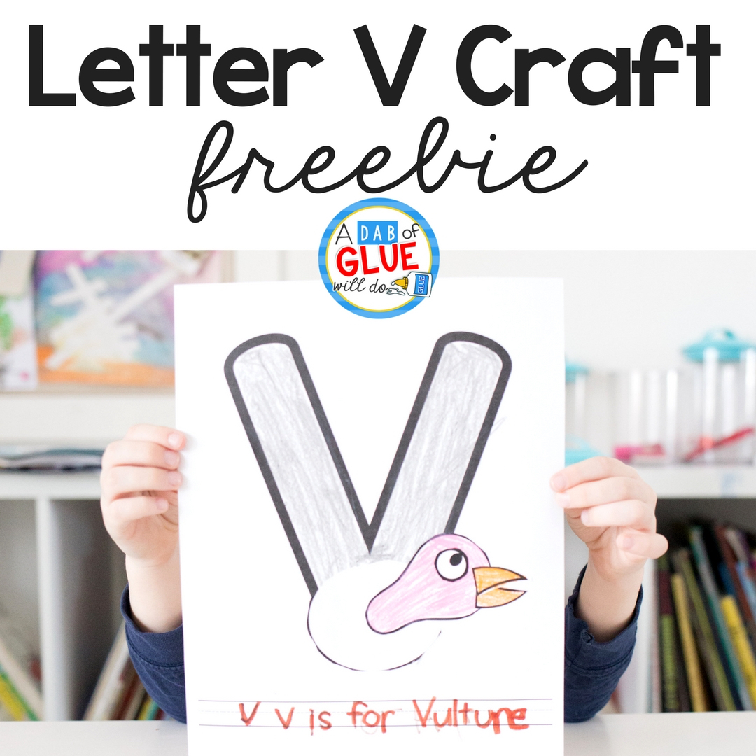 animal alphabet v is for vulture craft