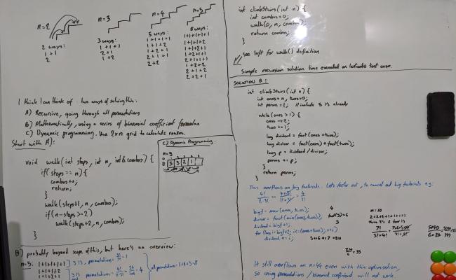 Leetcode 70: Climbing Stairs | Adamk.org