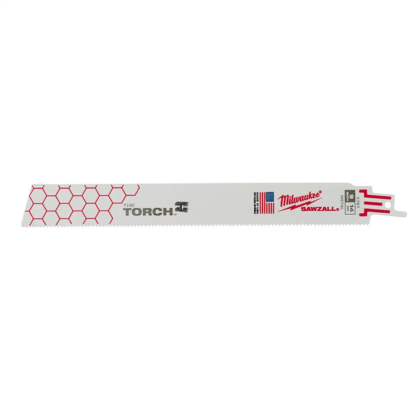 Milwaukee 48-00-5787 9 in. 14 TPI THE TORCH SAWZALL Reciporcating Saw Blade - 5 Pack