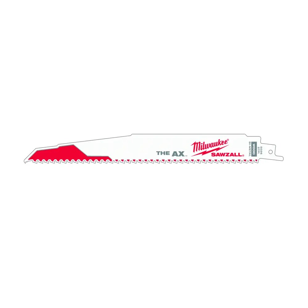 Milwaukee 48-01-7026 9 in. 5 TPI The Ax SAWZALL Reciporcating Saw Blade