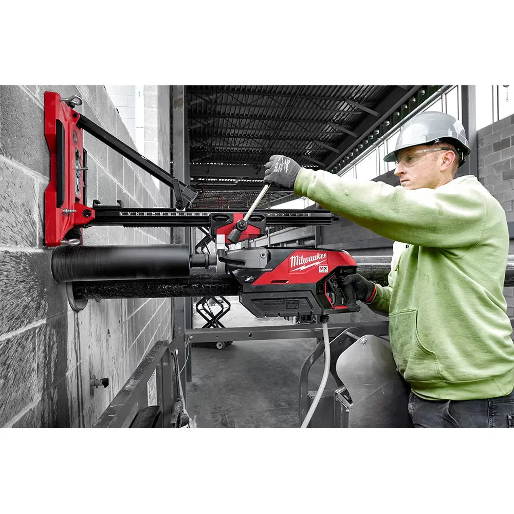Milwaukee MXF301-2CP MX FUEL Lithium-Ion Cordless Handheld Core Drill In Use