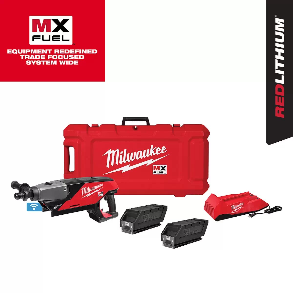 Milwaukee MXF301-2CP MX FUEL Lithium-Ion Cordless Handheld Core Drill Kit
