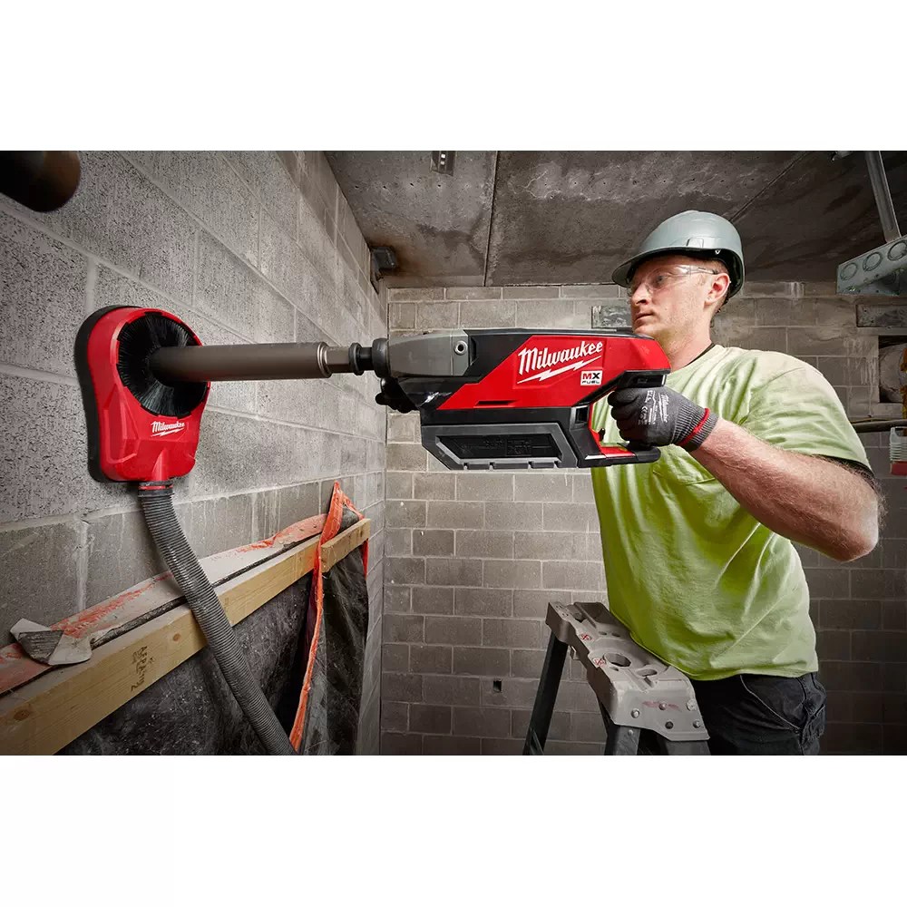 Milwaukee MXF301-2CP MX FUEL Lithium-Ion Cordless Handheld Core Drill In Use