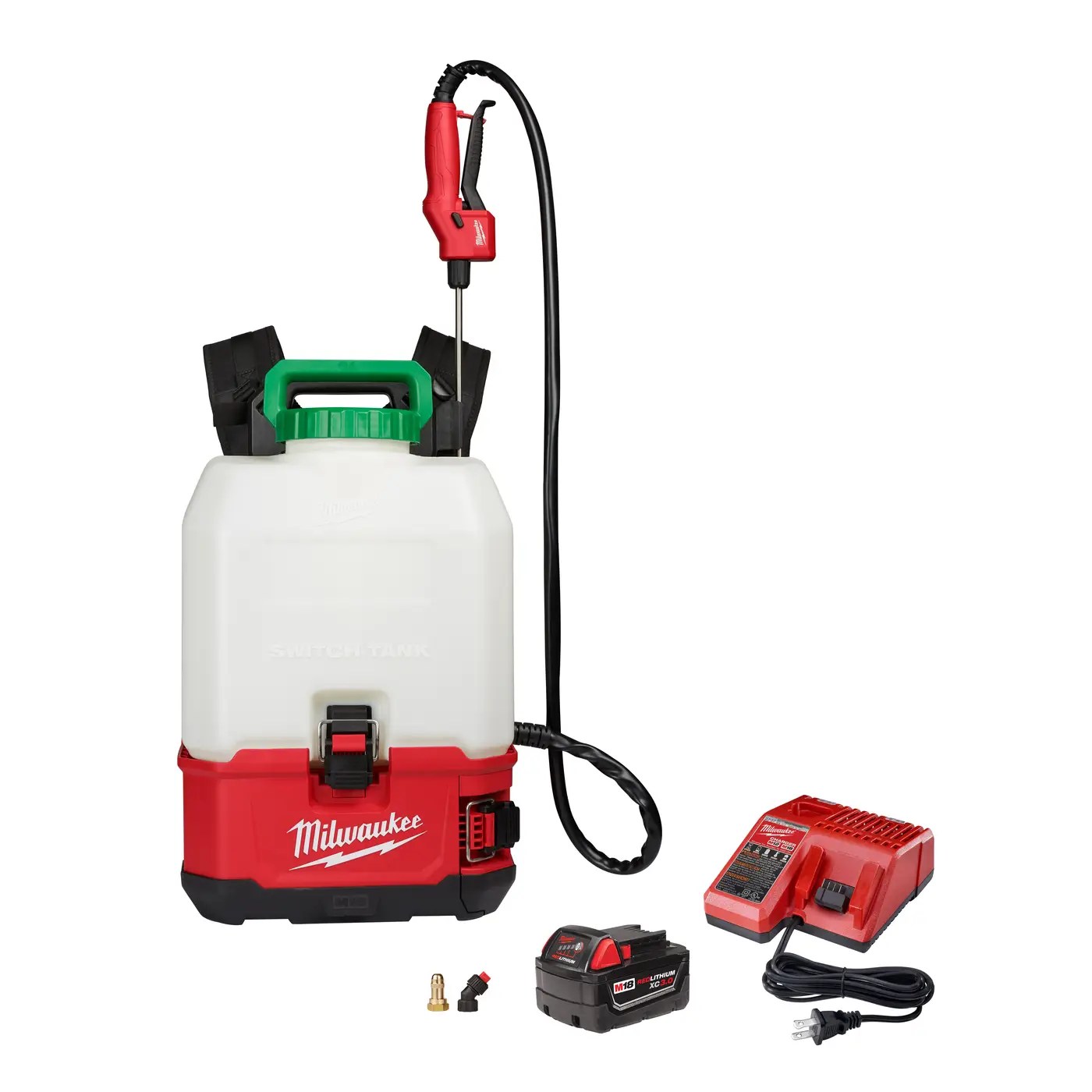 Milwaukee 2820-21PS M18 18 Volt Lithium-Ion Cordless SWITCH TANK 4 Gallon Backpack Sprayer Kit