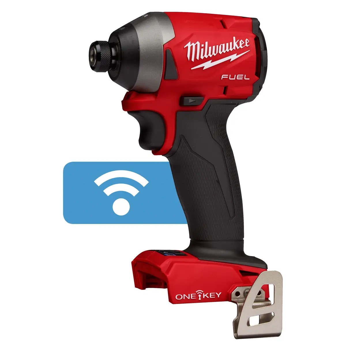 Milwaukee 2857-20 M18 FUEL 18 Volt Lithium-Ion Brushless Cordless 1/4 in. Hex Impact Driver with One Key - Tool Only