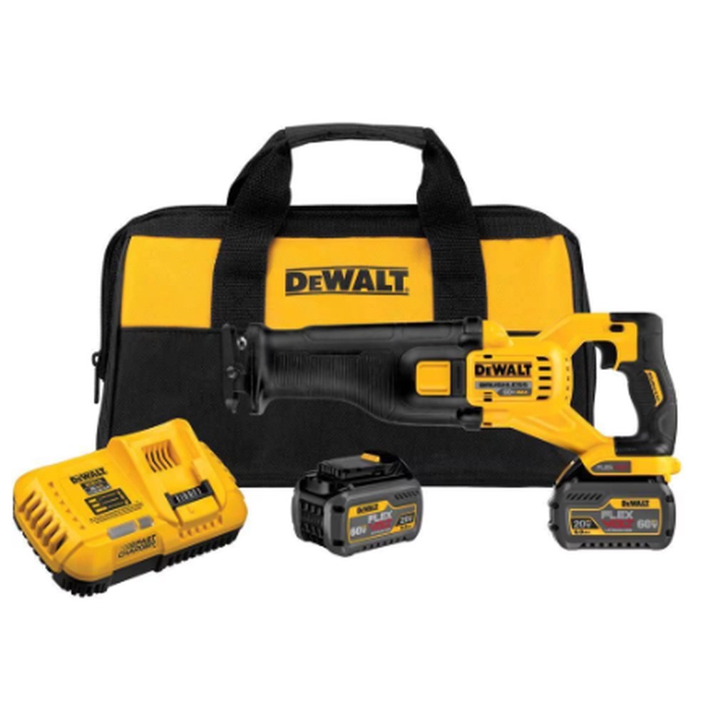 Dewalt DCS388T2 60V MAX FLEXVOLT RECIPROCATING SAW KIT W/ 2 BATTERIES (6AH), CHARGER AND BAG