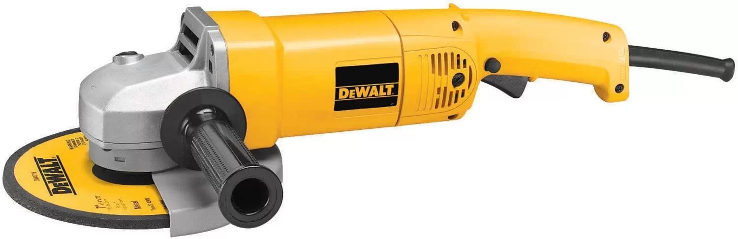 Dewalt DW840 Corded 7" Angle Grinder 8,000RPM, 13AC/DC, (No Lock On Switch)