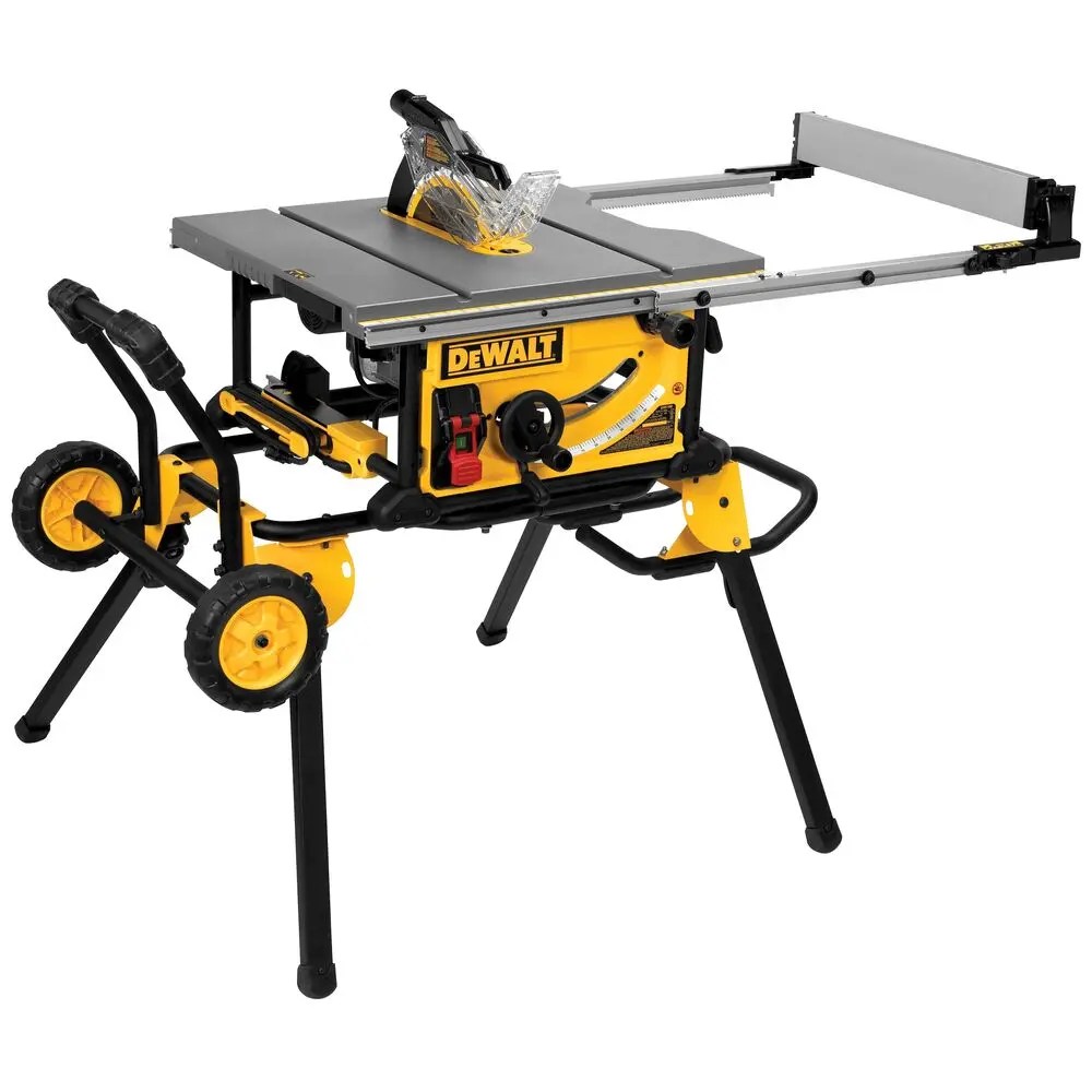 DEWALT DWE7491RS 10" Contractor Table Saw (32-1/2" RIP CAPACITY) with Rolling Stand