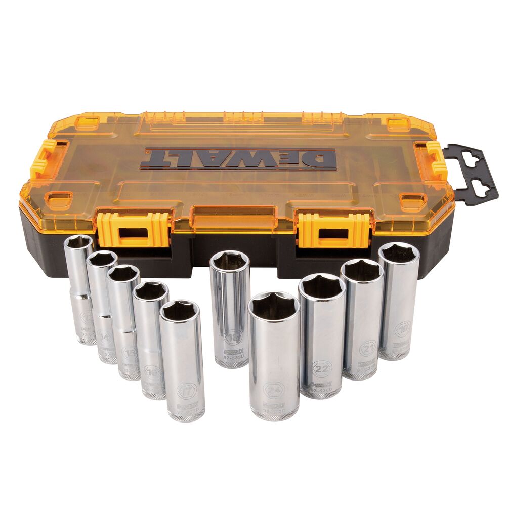 Dewalt DWMT73815 TOUGH BOX 1/2IN MM DR DP SOCKET SET