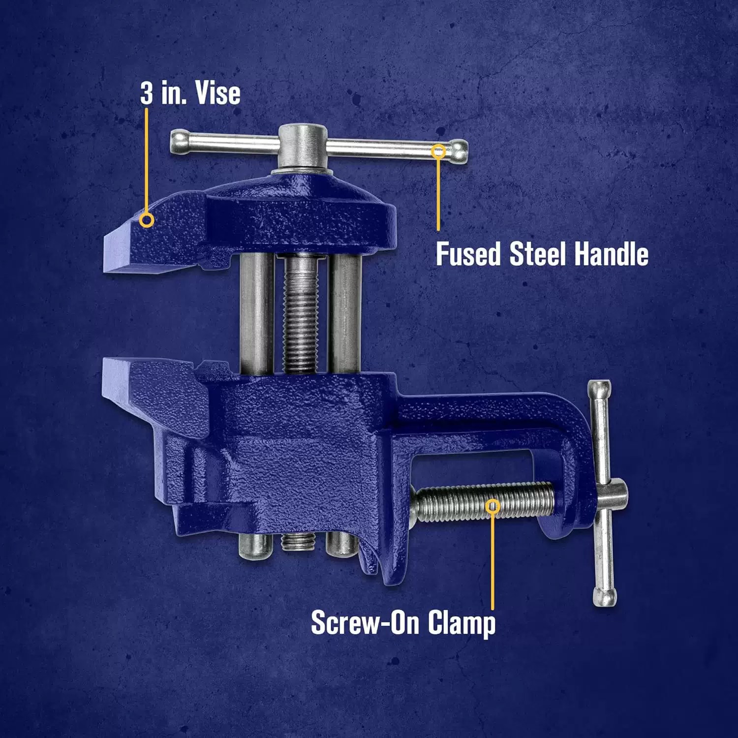 Irwin 226303ZR 3" Clamp-On Bench Vise